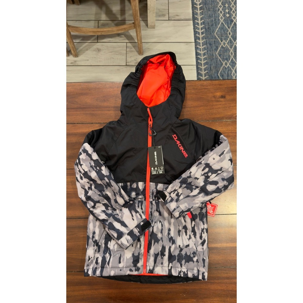 Dakine Siphon Youth‎ Jacket XS Grey Camo Black 10K Waterproof Snowboard Ski New